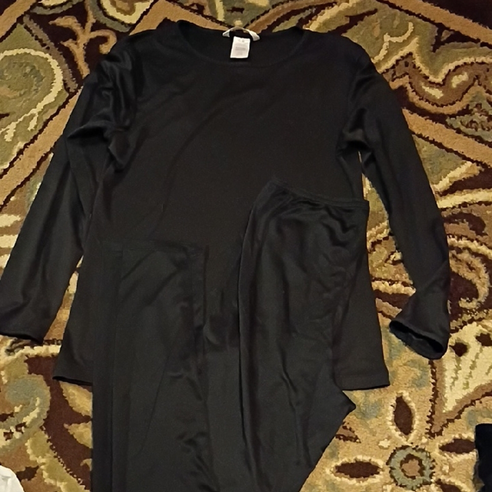 Cuddl Duds Charcoal Long Sleeve Set